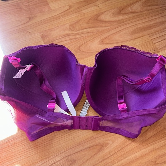 VICTORIA SECRET Women's Purple Lace Bra 38DD - Picture 4 of 7
